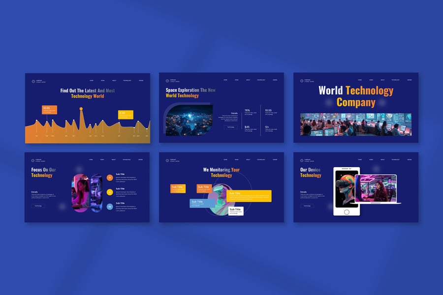 世界技术演示模板PPT模板