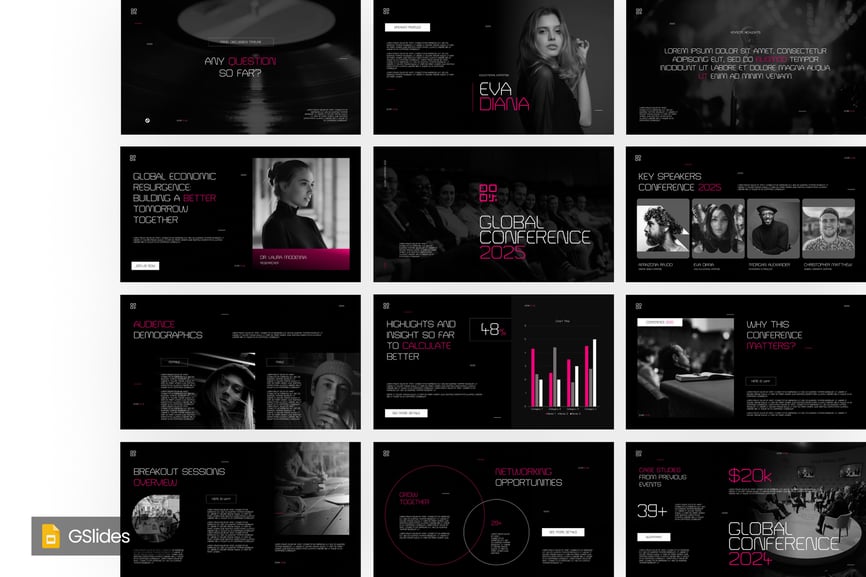 会议介绍PPT模板 (PPTX)