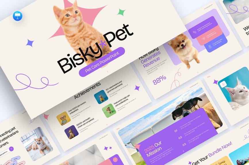 宠物护理PPT模板