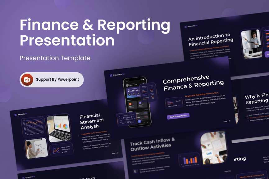 创新 – 财务和报告 PPT模板 (PPTX)
