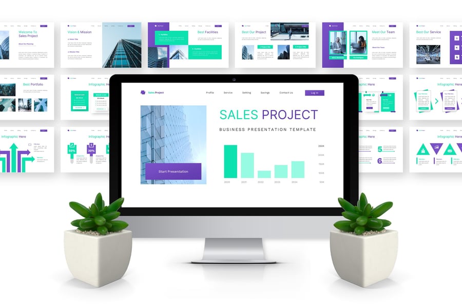 销售项目 – 业务PPT模板 (PPTX)