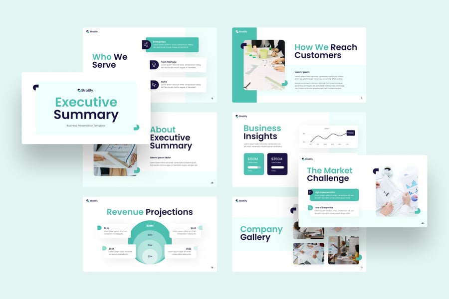 执行摘要PPT模板 (PPTX)