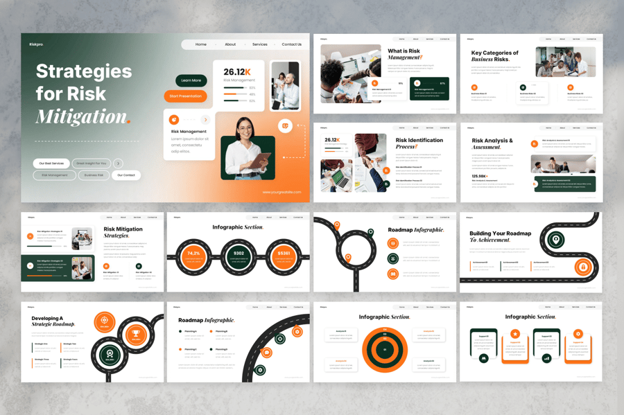 风险管理 PPT模板 (PPTX)