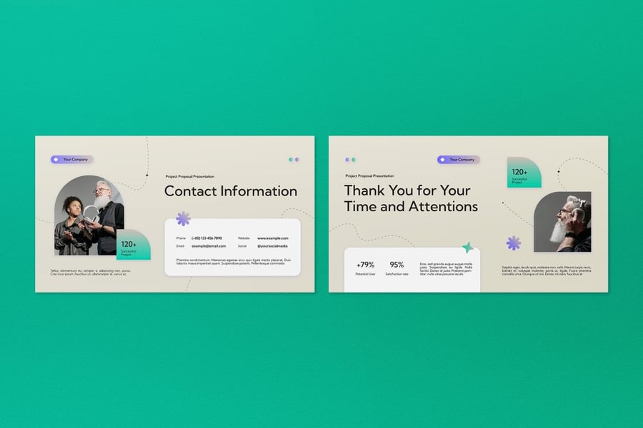 梯度项目建议橙色现代商务提案PPT (PPT,PPTX)