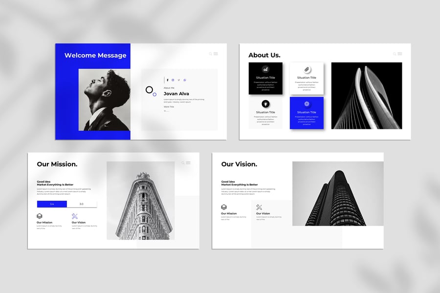 极简主义PPT模板 (PPTX)