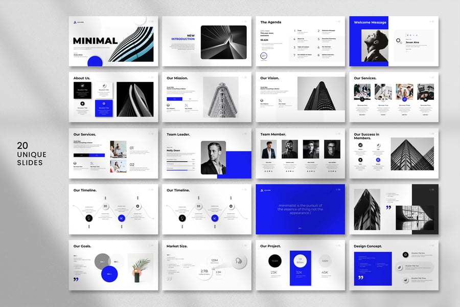 极简主义PPT模板 (PPTX)