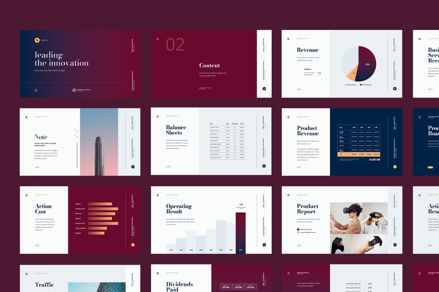 业务报告PPT模板 (PPTX)