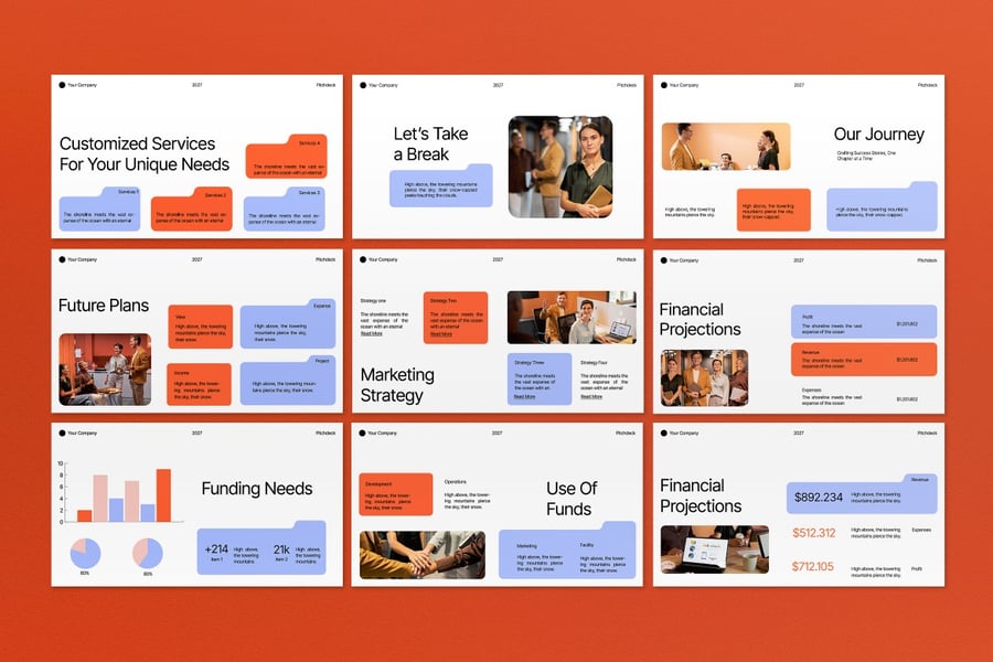 白色现代财务分析师PPT模板 (PPT,PPTX)