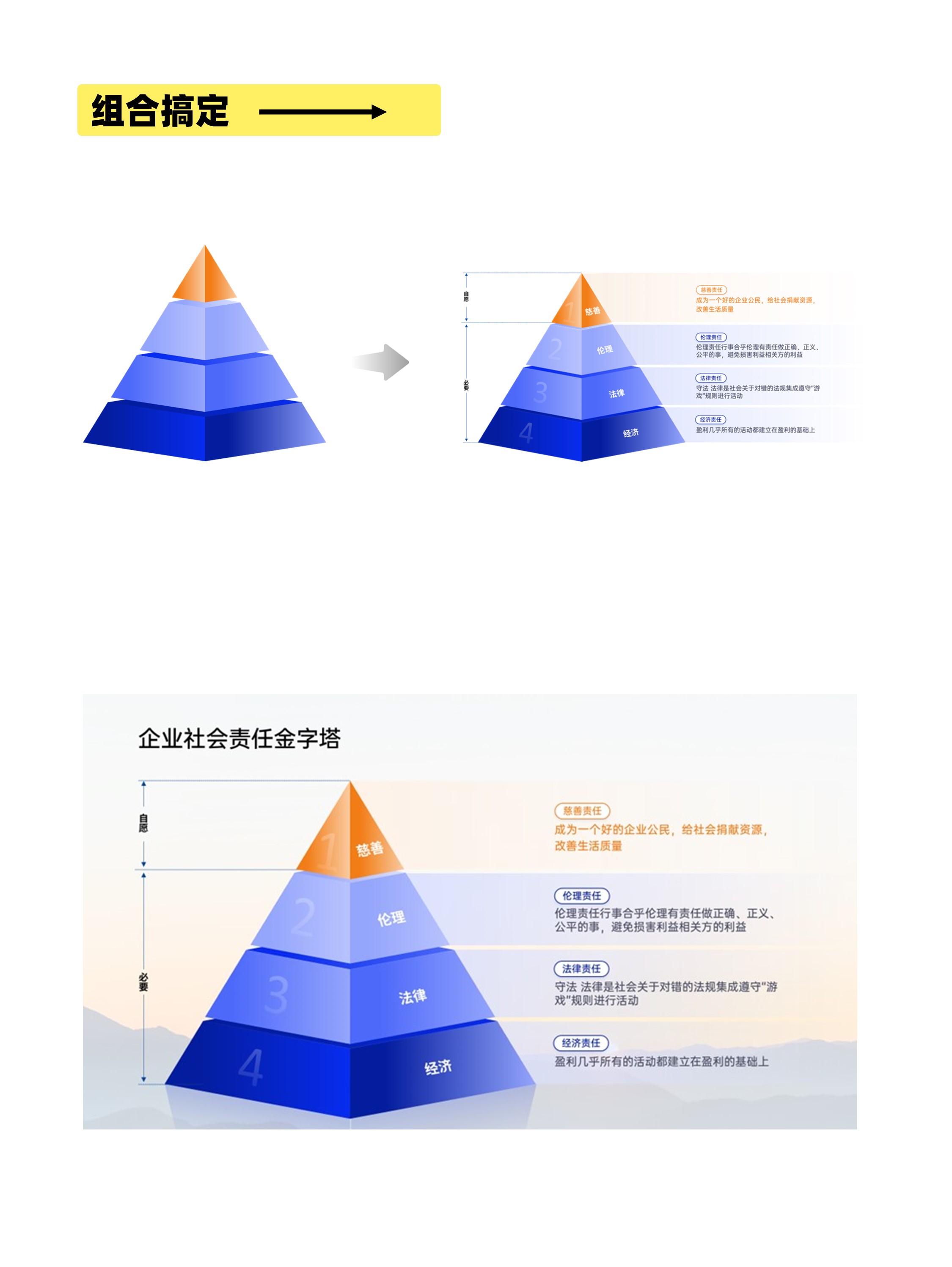 用自带的三角形制作高级立体锥形金字塔