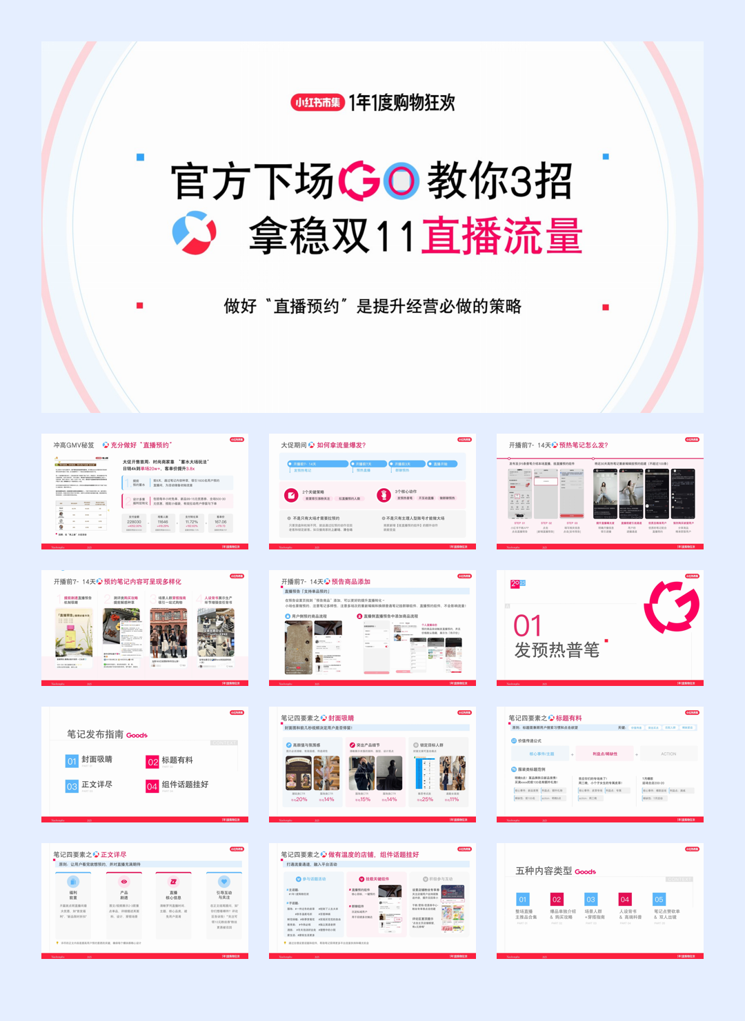 【小红书市集】教你3招拿稳双11直播流量-27页.pdf