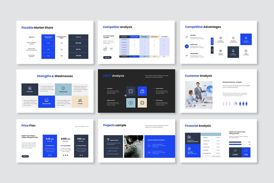 业务建议PPT模板 (PPTX)