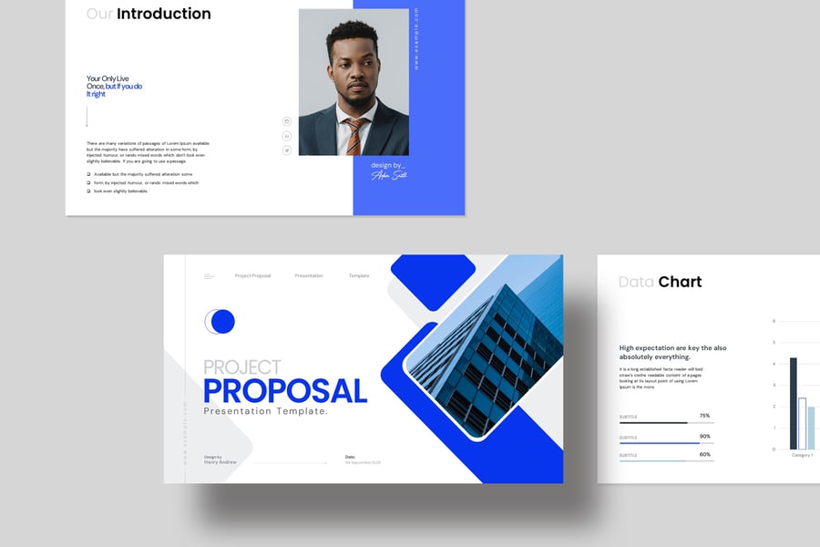 项目提案PPT模板 (PPTX)