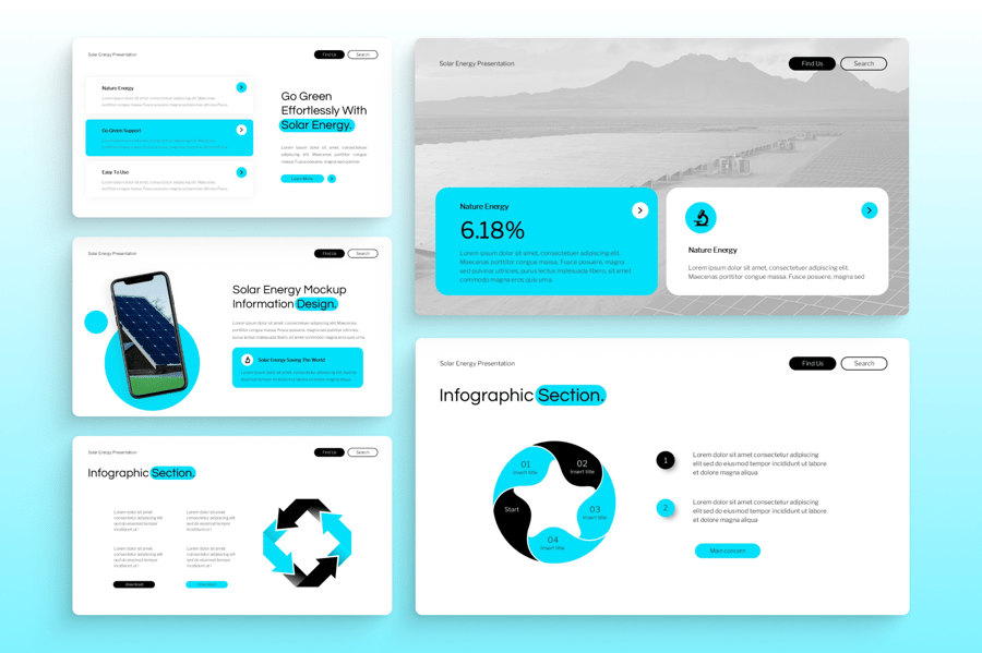 太阳能能源介绍PPT模板 (PPTX)