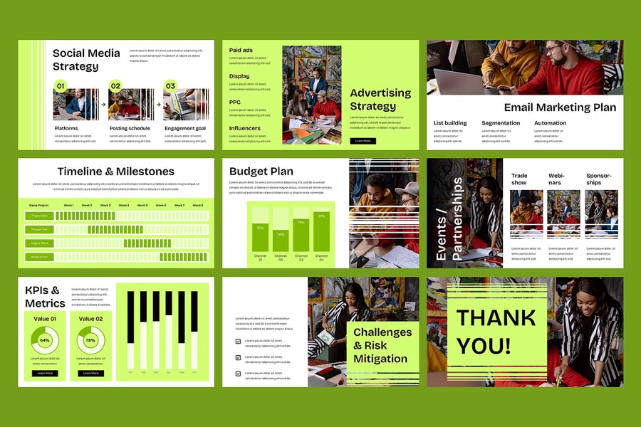 营销计划PPT模板 (PPTX)