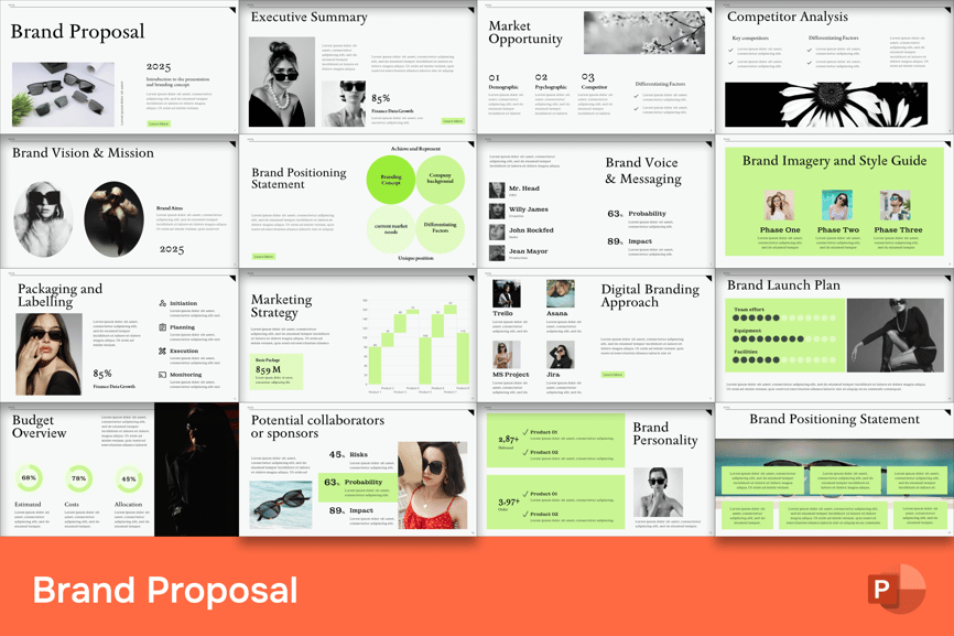 品牌建议PPT模板 (PPTX)