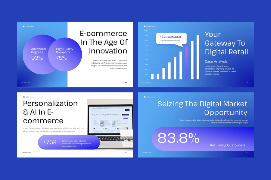 电子商务PPT模板 (PPTX)