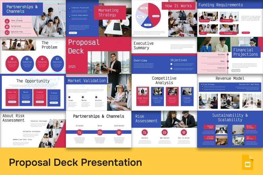 提案商业路演PPT模板 (PPTX)