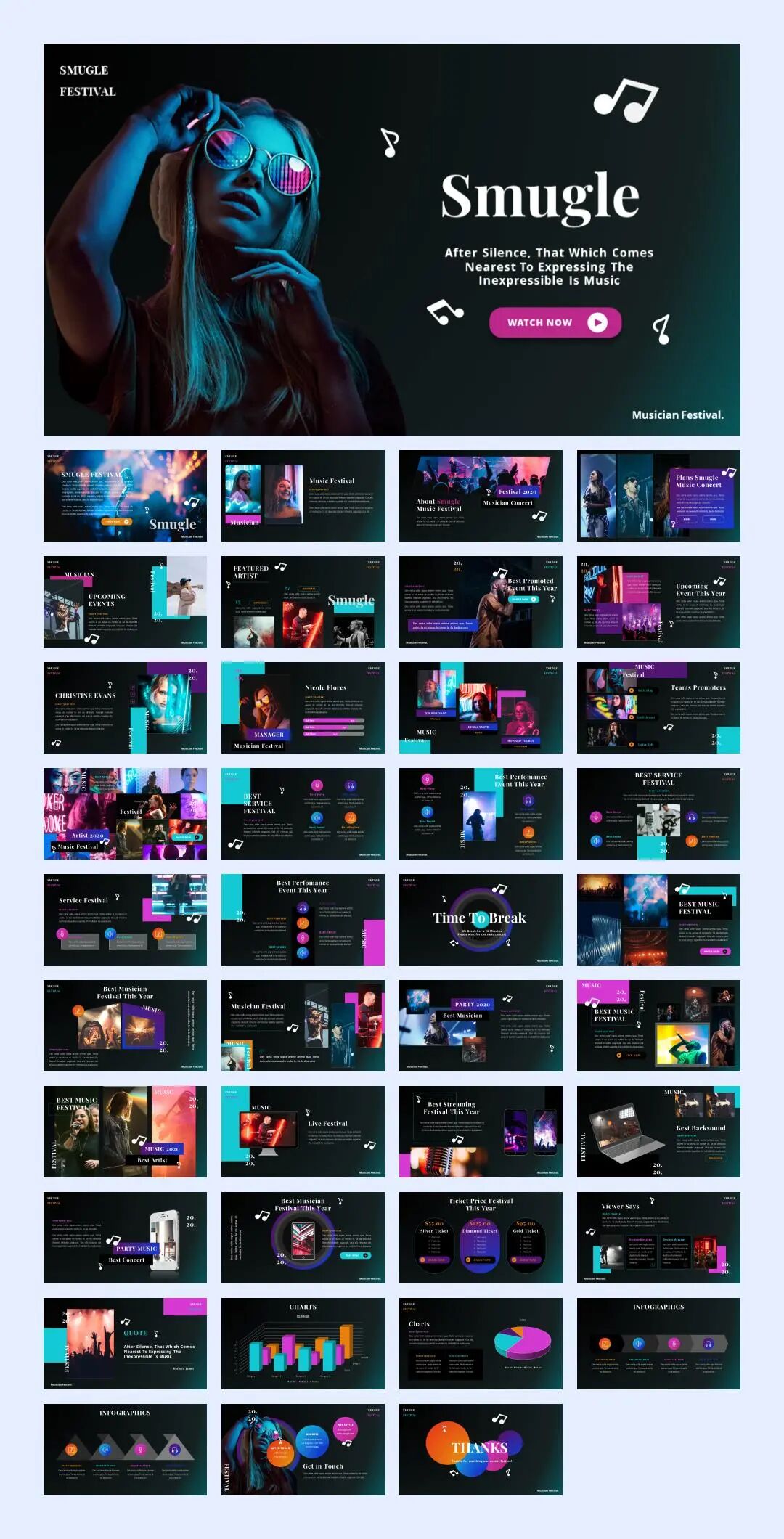 模板库丨13套国外时尚商务PPT模板合集