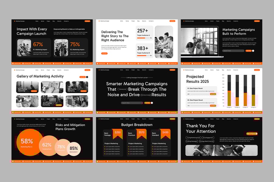 营销活动PPT模板 (PPTX)