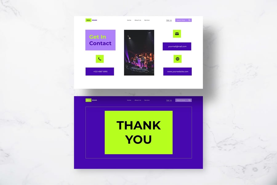 音乐演唱会PPT模板 (PPTX)