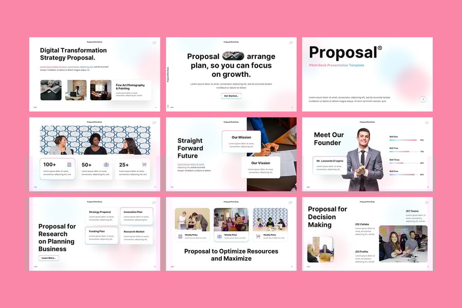 路演提案PPT模板 (PPTX)