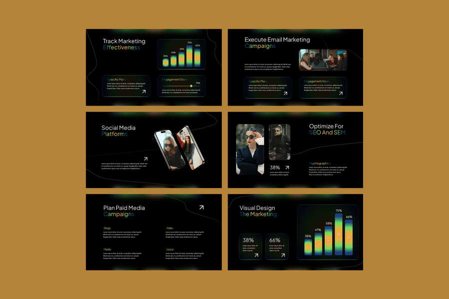 营销策略PPT模板 (PPTX)