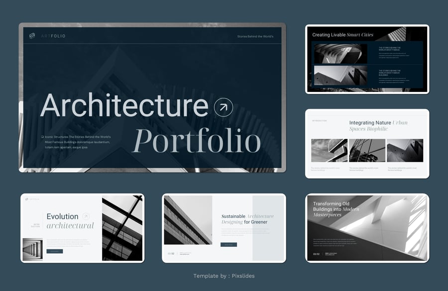 架构组合PPT模板 (PPTX)