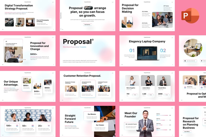 路演提案PPT模板 (PPTX)