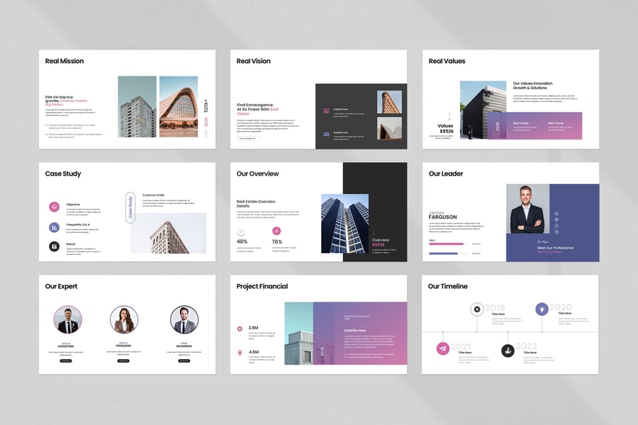 房地产PPT模板 (PPTX)