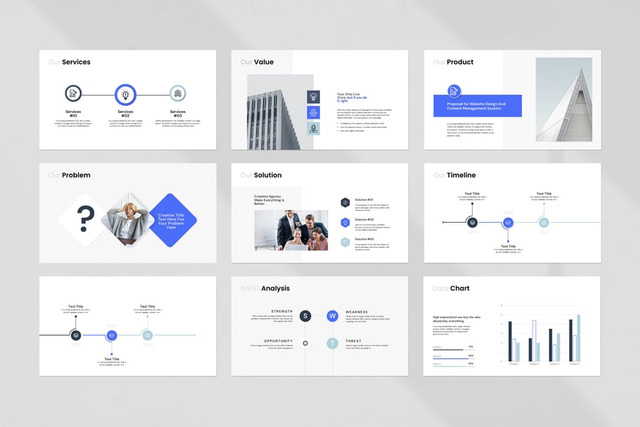 项目提案PPT模板 (PPTX)