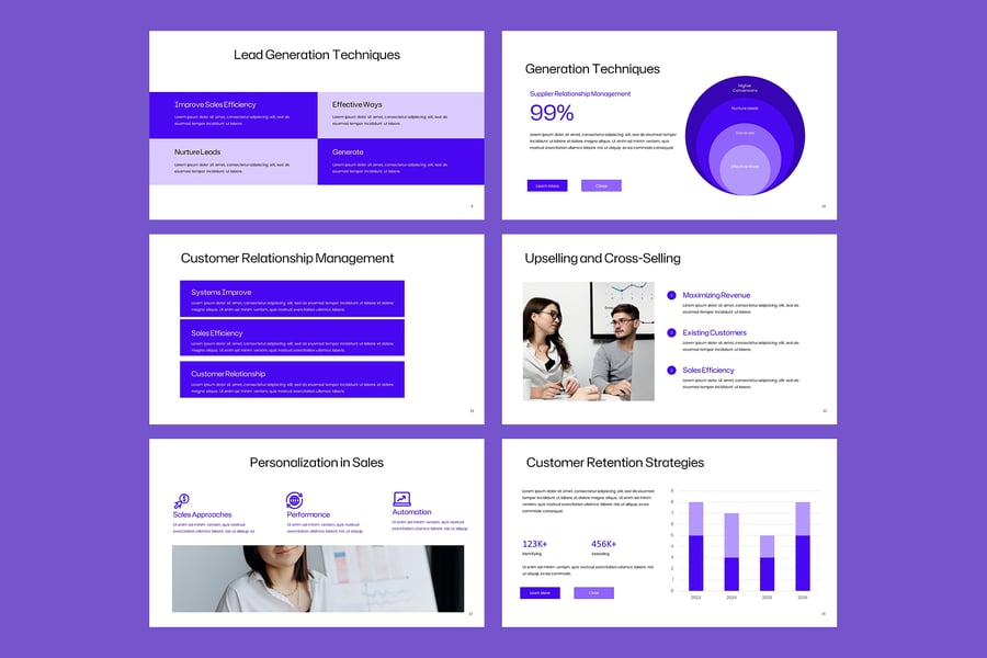 销售增长PPT模板 (PPTX)