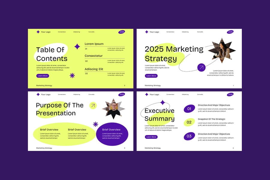 营销策略PPT模板 (PPTX)