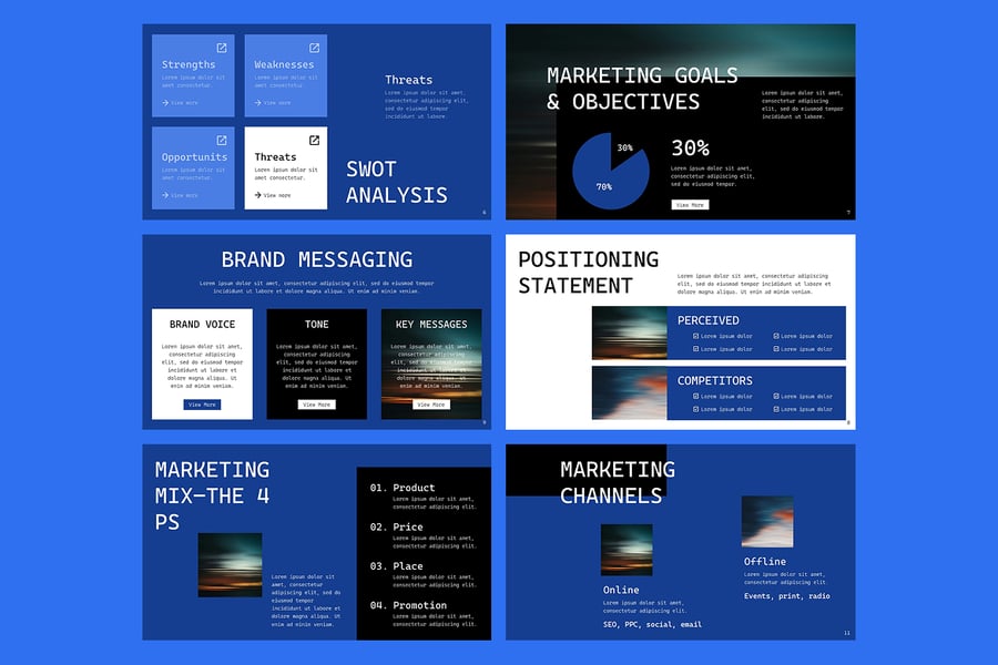 营销策略PPT模板 (PPTX)