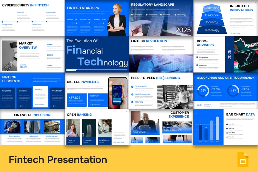 金融科技PPT模板 (PPTX)