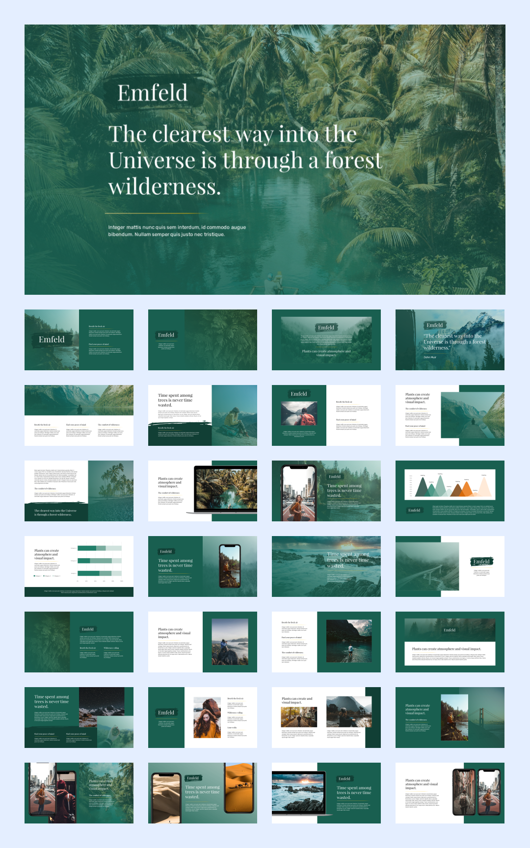 32套国外海洋旅游PPT模板，感受大自然的美！[s06]