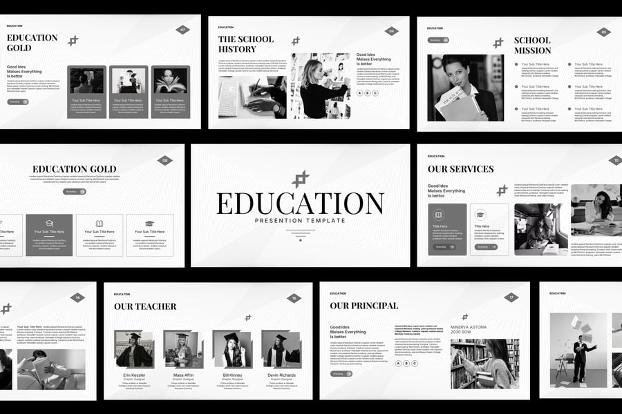 教育演示模板PPT模板 (PPTX)