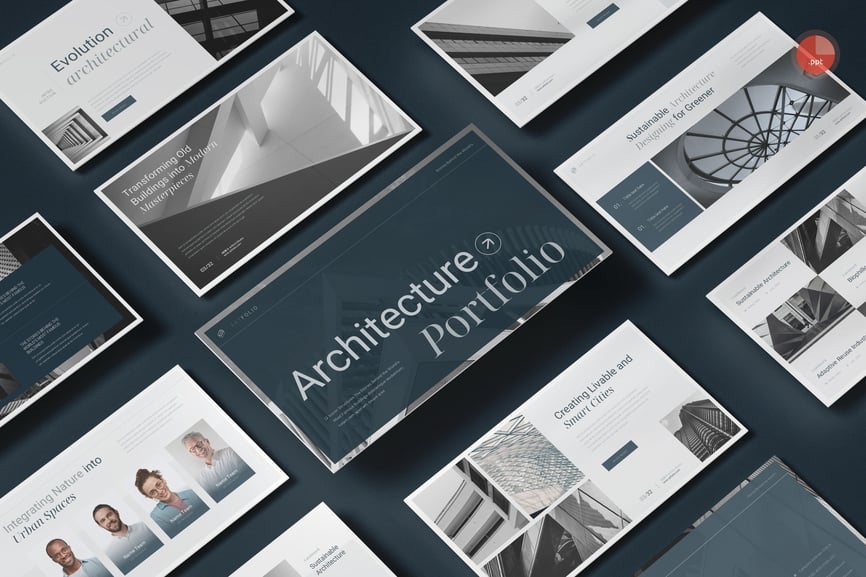 架构组合PPT模板 (PPTX)