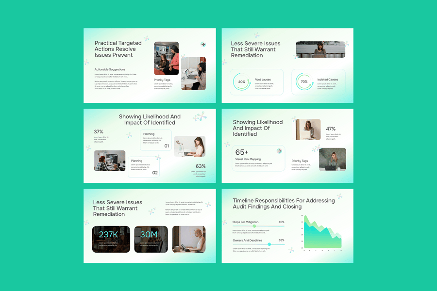 审计报告PPT模板 (PPTX)