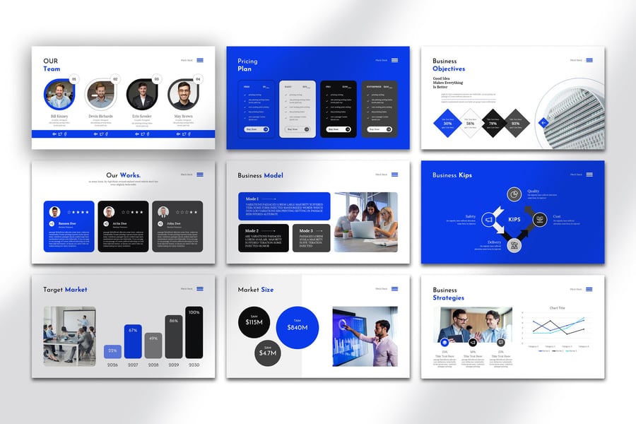 投资者路演PPT模板 (PPTX)