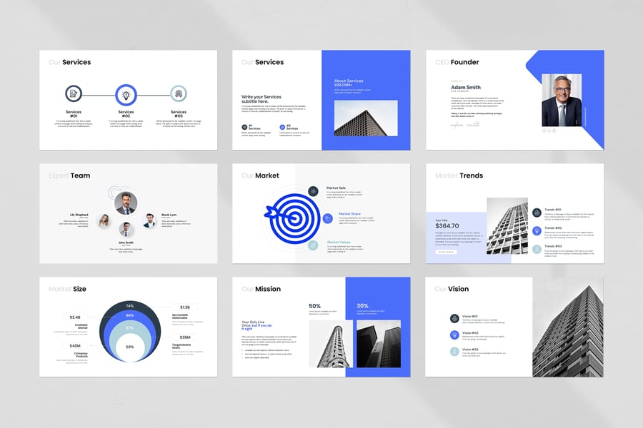 项目提案PPT模板 (PPTX)