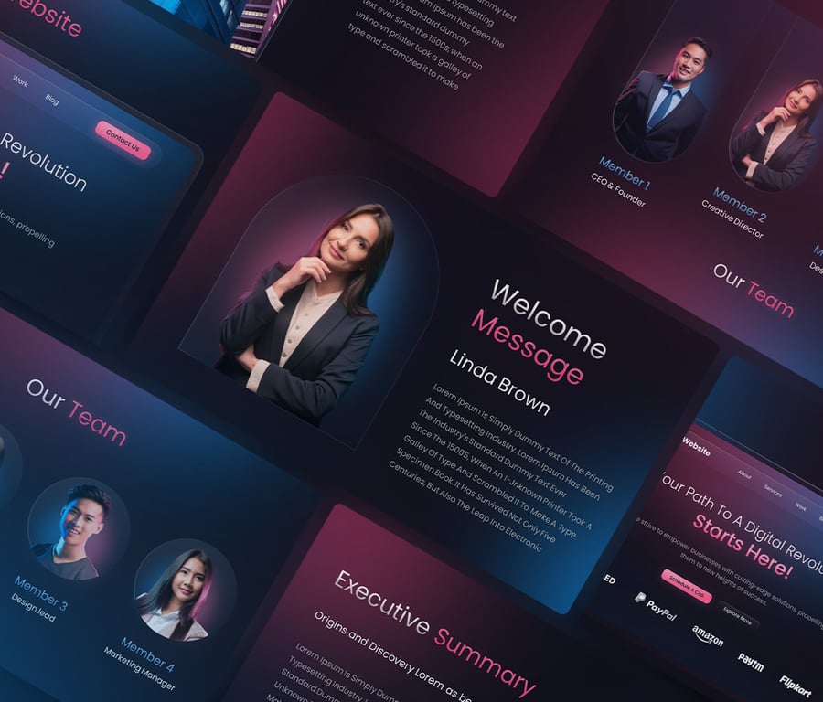 商业计划书PPT模板 (PPTX)