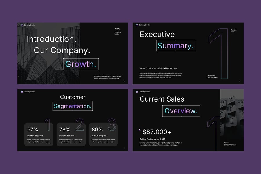 销售增长PPT模板 (PPTX)