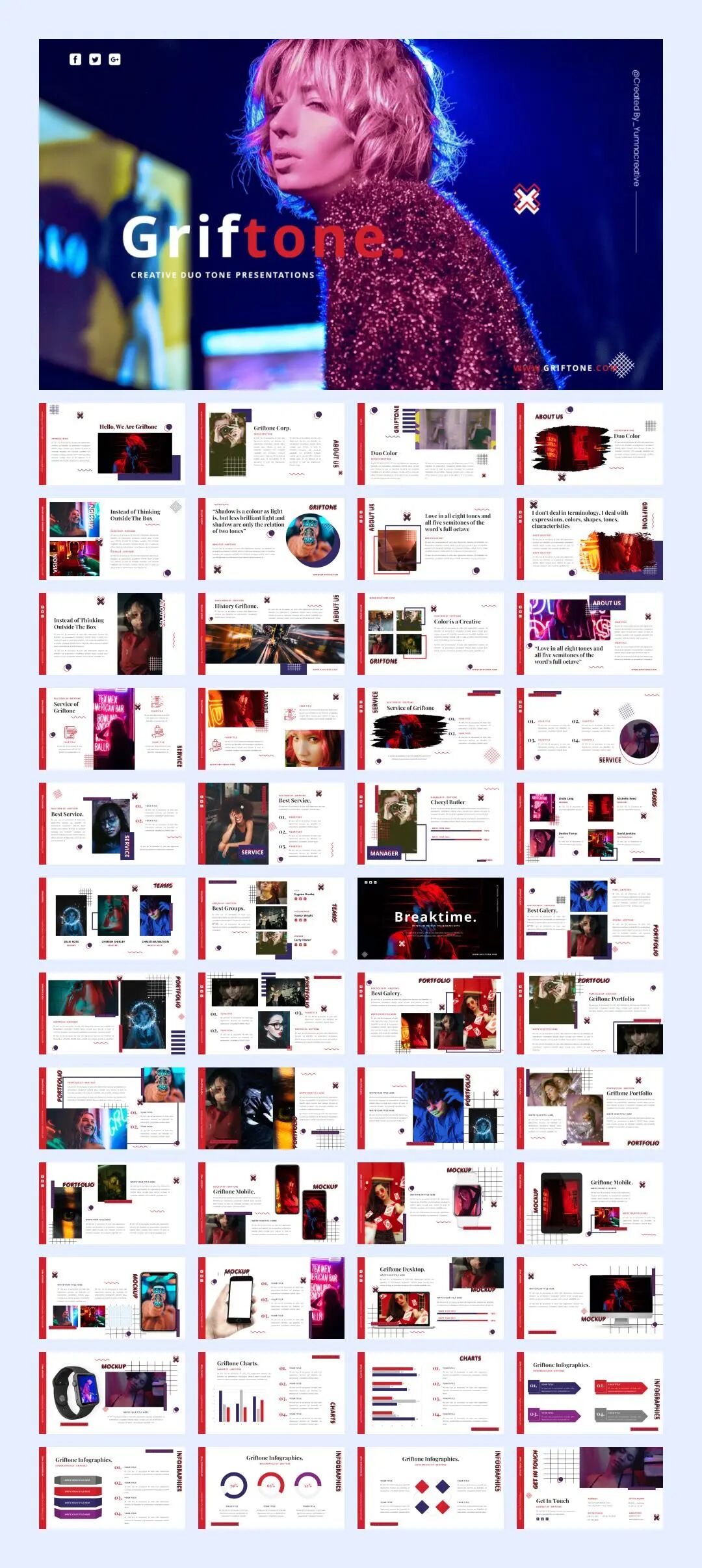 模板库丨13套国外时尚商务PPT模板合集