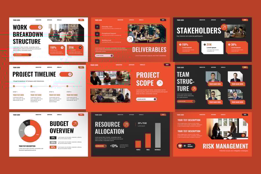 项目管理PPT模板 (PPTX)