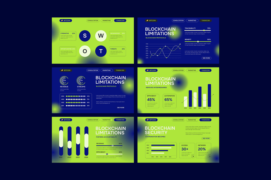 区块链PPT模板 (PPTX)