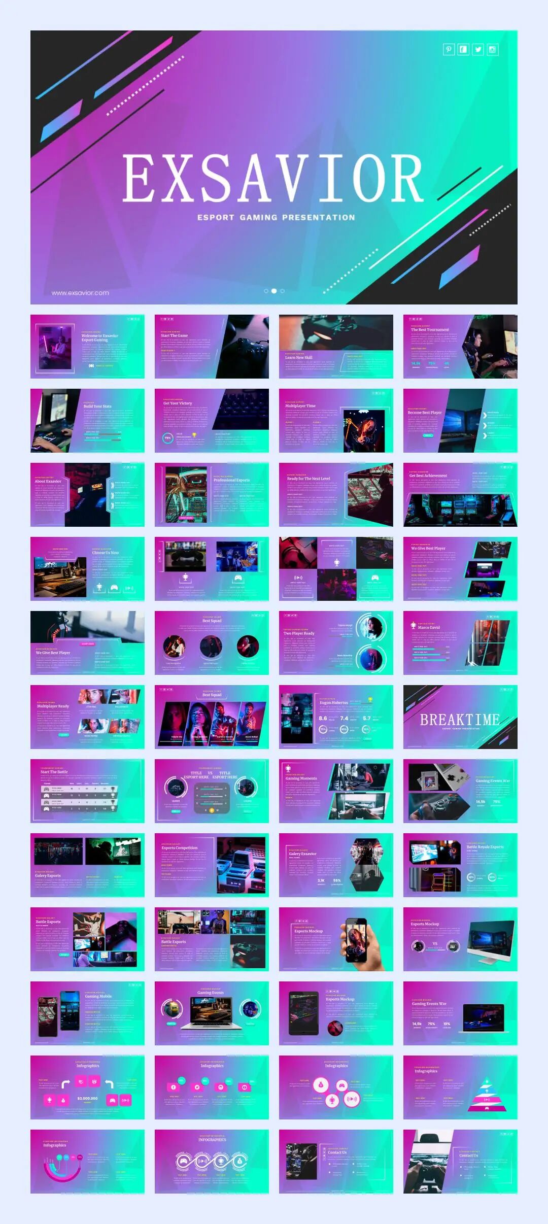 模板库丨13套国外时尚商务PPT模板合集