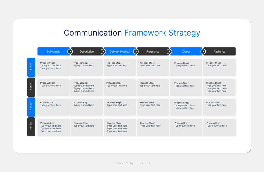 通信策略PPT模板 (PPTX)