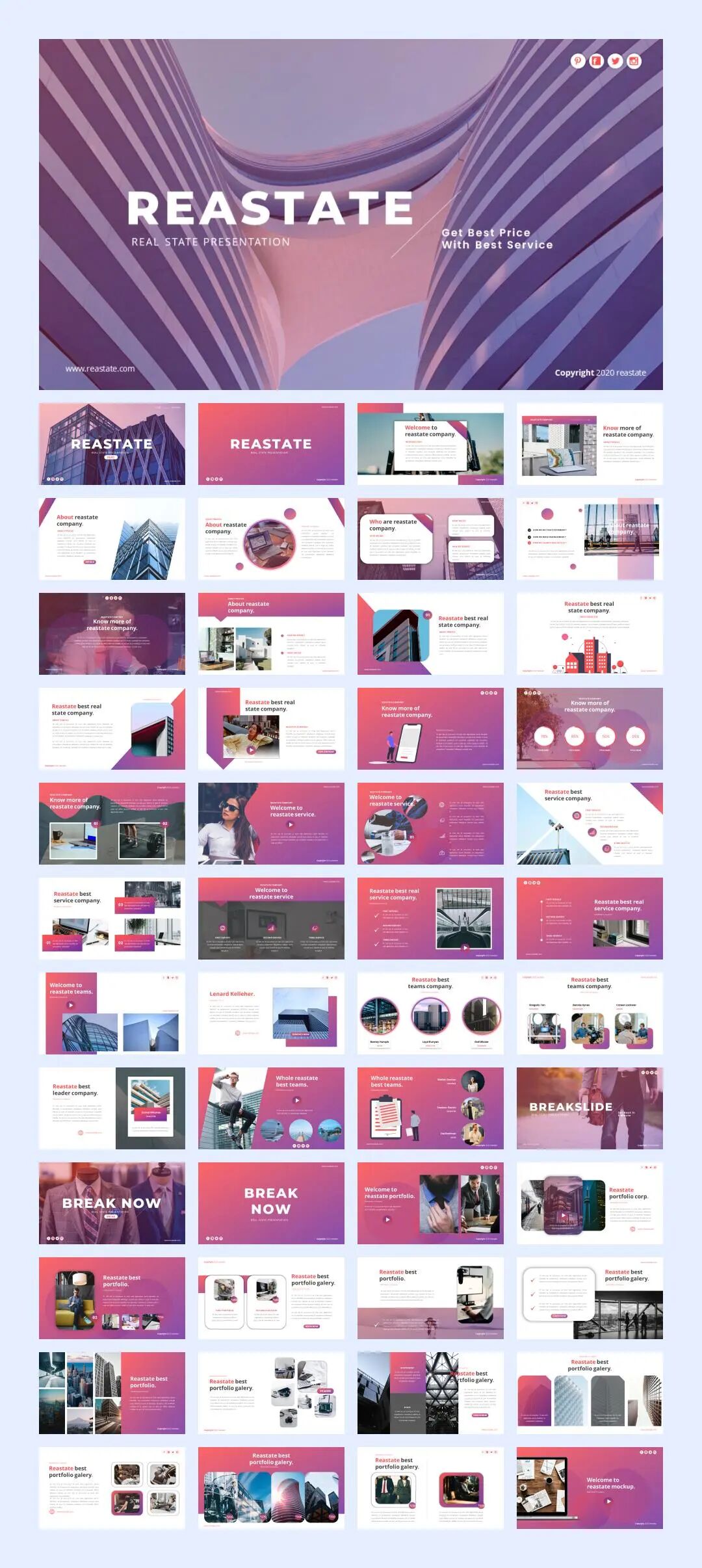 模板库丨13套国外时尚商务PPT模板合集