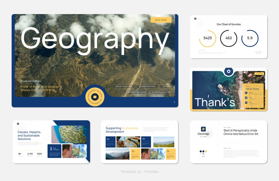 地理PPT模板 (PPTX)