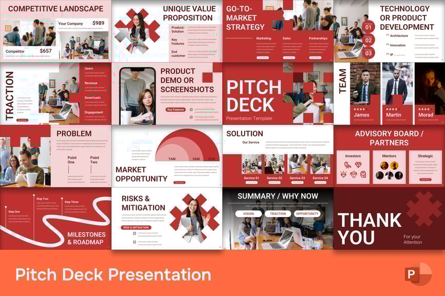 商业路演PPT模板 (PPTX)